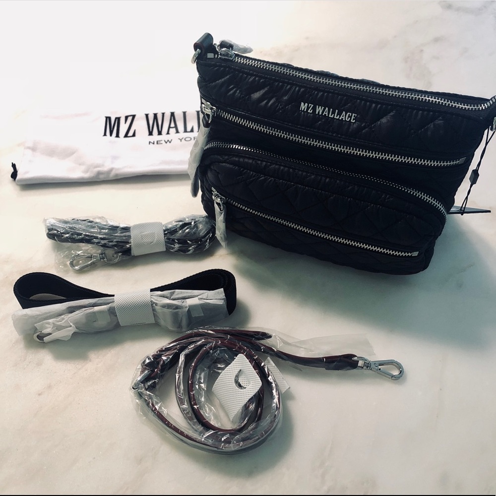 MZ Wallace Downtown Crosby Crossbody in Black